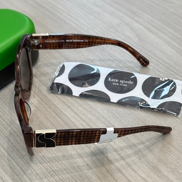 Kate Spade Brown & Black Hello Sunshine Sunglasses with...
